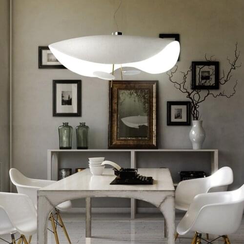 Modern LED Pendant Lights Curved Surface Kitchen Hanging Lamps For Restaurant Living Room Decoration Home Decor Lighting Fixture