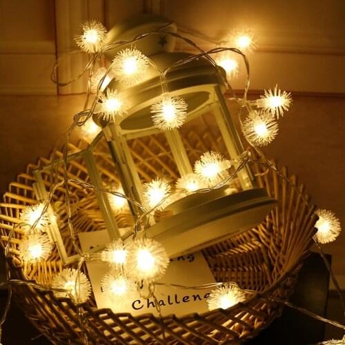 LED dandelion fairy lights battery powered fairy garland lights string lights garden decoration outdoor garland Navidad 2021
