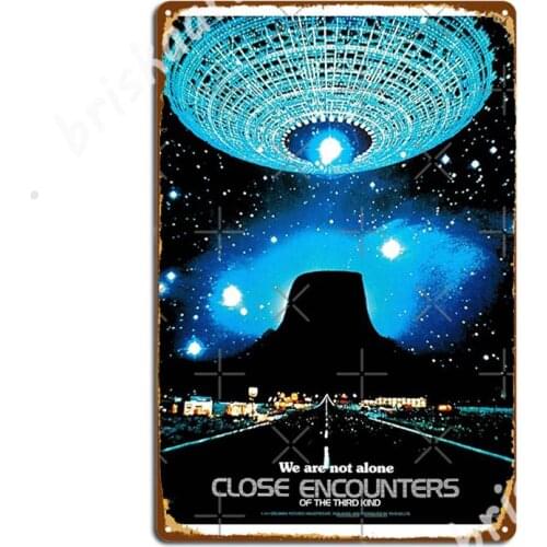 Close Encounters Of The Third Kind (1977) Metal Signs Club Home Custom Kitchen Wall Decor Tin sign Posters