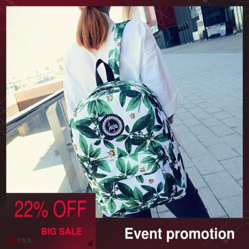 Women Bookbags Green Large Capacity Middle High College Teen Schoolbag 20 Fashion New teenage girls light ladies travel backpack