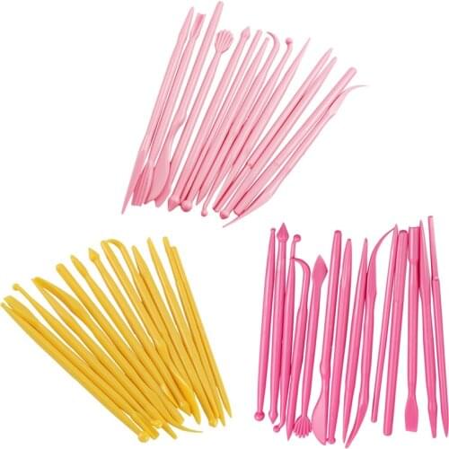 14 Pcs Set Plastic Crafts Clay Modeling Tool Pottery Carving Tools DIY Kit for Shaping Sculpting Carving