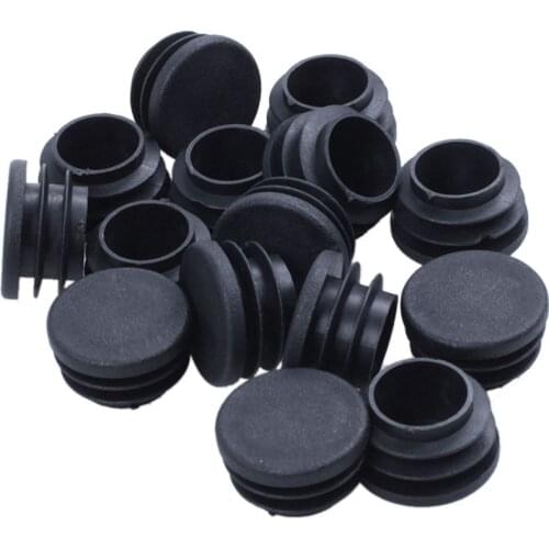 15 pieces of Chair Table Legs End Plug 25mm Diameter Round Plastic Inserted Tube