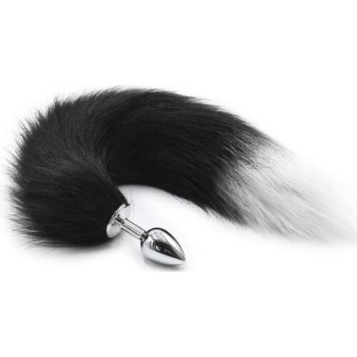 Sex tools for Females Masturbation fox tail Anal Plug Butplug Cosplay Metal Butt Plug tail Erotic Toys For Woman Anal Dilator