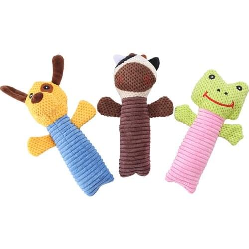 Fast Ship Cute Puppy Toy For Small Dogs Pet Supplies Dog Chews Toy Animal Shape Molar Tooth Cleaning Toy Plush Stuffed Cotton