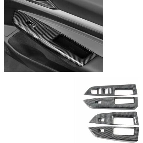 For Volkswagen VW Golf 8 MK8 R 2021 2022 Car Door Armrest Panel Handle Holder Window Lift Switch Button Cover Trim Accessories