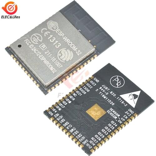ESP-32 ESP32 ESP-32S WiFi Bluetooth Module ESP-WROOM-32 240MHz Dual Core CPU MCU Wireless Network Board Base On ESP32S 2.2V-3.6V