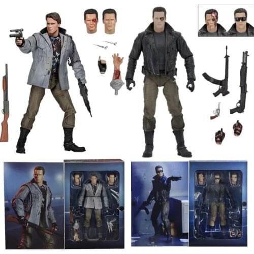 7inch 18cm Arnold Schwarzenegger Figure Terminator T-800 Action Figure T-1000 Toy Doll Gift