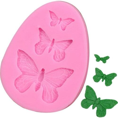 Butterfly Silicone Mold 3D Puudding Candy Handmade Soap Making Mold Diy Fondant Cake Chocolate Mold Baking Tools Cake Mold