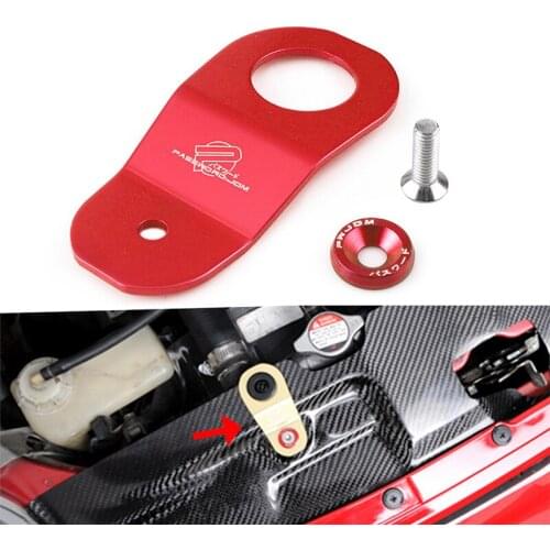 JDM Style Aluminum Radiator Stay Kit For Honda civic EK AP DC 96-00 Refrigeration Bracket Car Radiator Stay With Logo QC0119