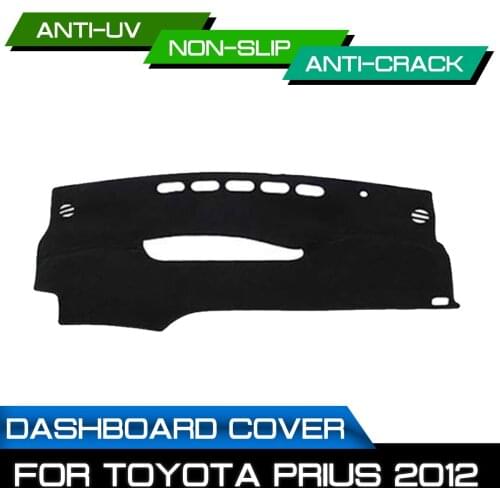 Car Dashboard Mat Anti-dirty Non-slip for Toyota Prius 2012 Dash Cover Mat UV Protection Shade