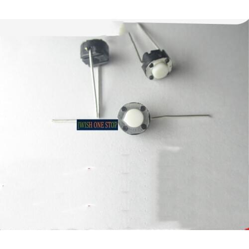 4.3 6*6 *2 inline pin switches small white circle Touch the key life 50W
