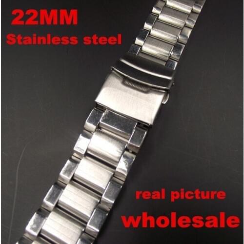 New arrived - Wholesale 20PCS/lots High quality 22mm stainless steel watch band watch strap - 502903