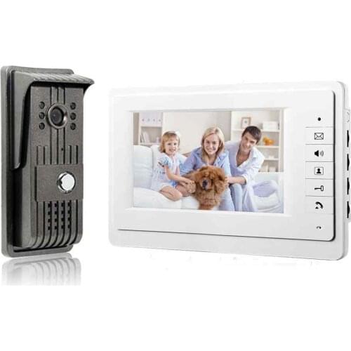New Video Door Phone for villa outdoor intercom night vision 7inch indoor monitor doorbell camera 1v1 intercom system