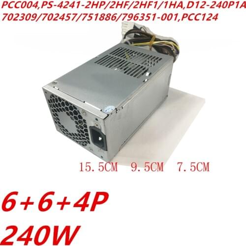 New PSU For HP 600G1 800G1 4Pin 240W Power Supply PCC004 PS-4241-2HP/2HF/1HA D12-240P1A 702309/702457/751886/796351-001 PCC124