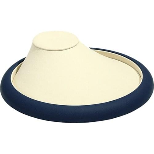 PU Necklace Organizer Necklace Chain Bust Neck Jewelry Display Holder Super Fiber Jewelry Organizer Showing Holder