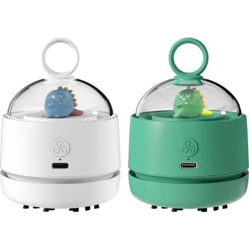 Rechargeable Desktop Vacuum Cleaner Portable USB Keyboard Vacuum Mini Cleaner Mini Auto Vacuum Cleaner,Dinosaur