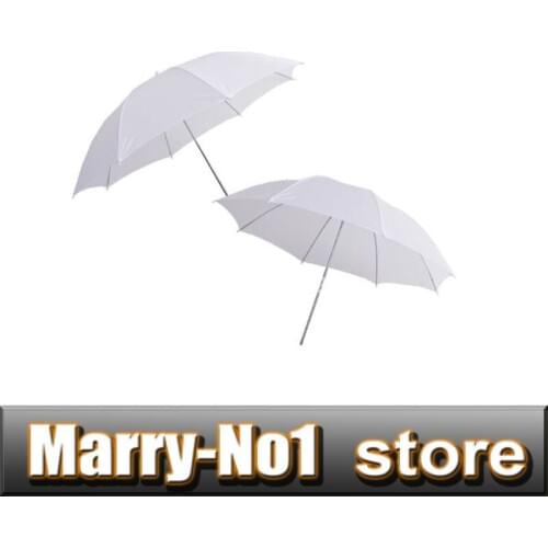 2pcs/lot New 33in 83cm Photo Studio Flash Translucent White Soft Umbrella Photo Studio Accessories
