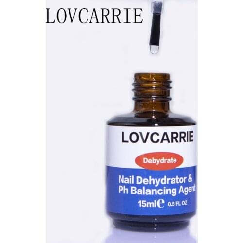 LOVCARRIE Nail Dehydrator Prep Dehydrate Primer Base for Gel Polish 15ML Professional Balancing Liquid Acrylic Nail Bonder Tools