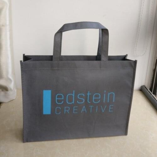 Promotional 500pcs/Lot Reusable Non Woven Shopping Bags Custom Printing Brand Logo Cheap Durable Gift Tote-Bag With Handle