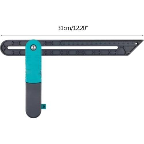 Angle Rulers Gauges Tri Square Sliding T-Bevel Plastic Level Measuring Tool Wooden Marking Gauge Protractor