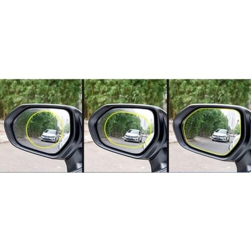 2PCS Car Side Rearview Rainproof Coating Membrane Rear View Mirror Waterproof Film Protective Clear Safe Sticker B36B