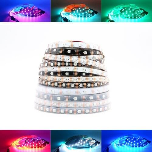 WS2815 DC12V WS2812B WS2813 LED Strip Light RGB Individually Addressable LED Lights Dual Signal 1m 5m 30 60 144 LEDs IP30 65 67