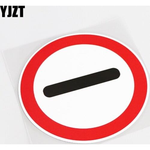 YJZT 11CM*11CM Fashion PVC Decal Parking Inspection Car Sticker Decor Accessories 13-0760
