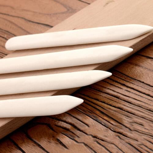 1Pcs Cattle Bone Handmade Leather Craft Trimming Tool Leathercraft Edge Trimmers DIY Supplies Folding Creasing Paper Tools