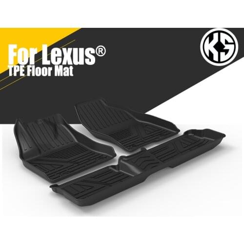 Car Floor Mats for Lexus RX450HL (6/7 Seats) CT RX UX ES NX TPE Rubber Waterproof Non-Slip Fully Surrounded Refit Car Floor Mat