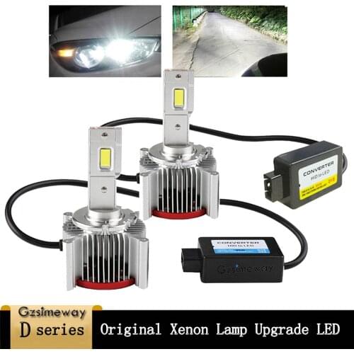 Canbus Car Light D3S D4S D4R D2S Led Headlight Bulb D1S D2R D5S D8S 70W 17200LM Error Free for Factory HID Lamp