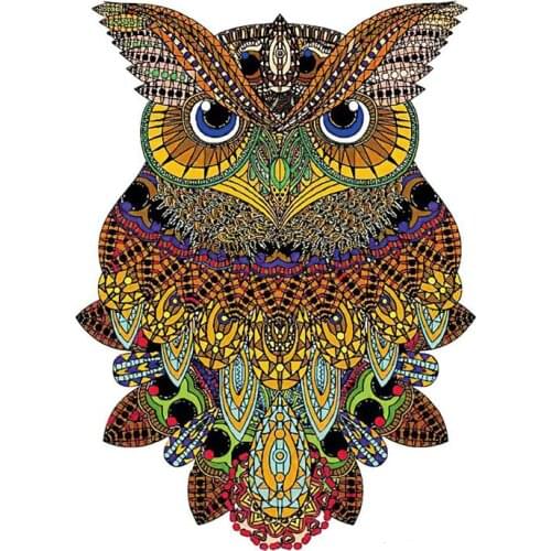 Wooden Jigsaw Puzzles Owl Unique Shape Jigsaw Pieces Interactive Puzzles Games Educational Toy Wooden Puzzle For Adults Kid Gift