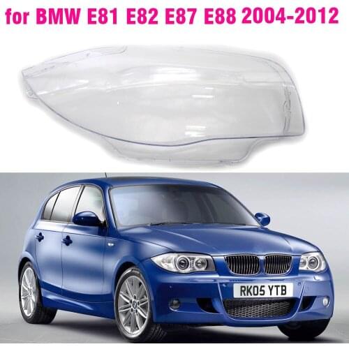 For BMW E81 E82 E87 E88 Headlight Transparent Lampshade Lens Light Car Light Protection Cover Shell