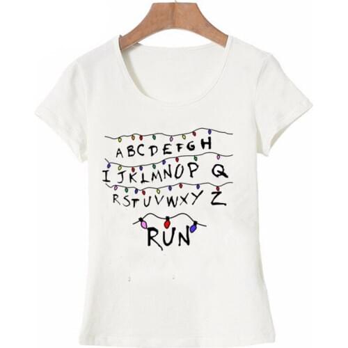 New Harajuku series Stranger Things T-Shirt Woman hipster t-shirt Summer Cool casual girl Tops women Short Sleeve Female Tees