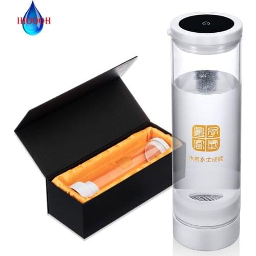 Hydrogen Water Generator H2 Ionizer DuPont N117 SPE/PEM Japan Titanium Electrolysis Anti-Aging Healthy Hydrogen Water Bottle