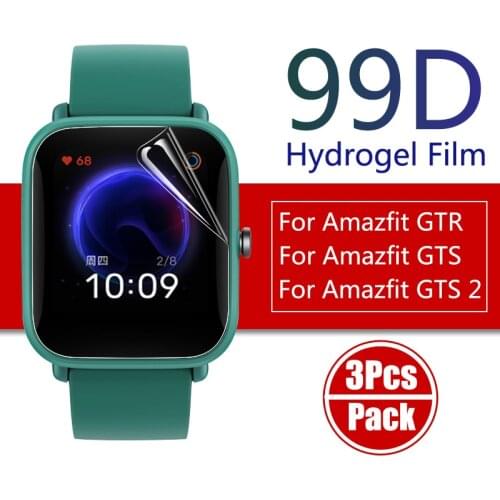 99D TPU Ultra HD Hydrogel Film For For Xiaomi Huami Amazfit GTR 42 47 Screen Protector For Huami Amazfit GTR 2 GTR 2E GTR 2 Mini