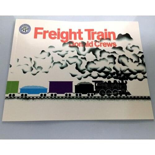 FREIGHT TRAIN By Donald Crew Educational English Picture Book Learning Card Story Book For Baby Kids Children Gifts