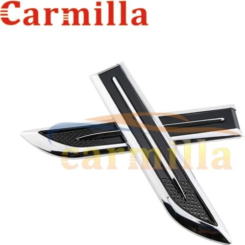 Carmilla ABS Chrome Trim Cover Light Side Emblem Decoration Trim for Ford Focus 2 3 4 MK2 MK3 MK4 2005 - 2017 Fiesta Ecosport