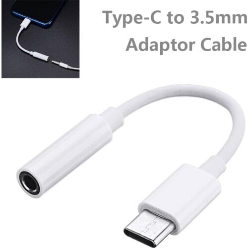 Earphone Cable USB C to 3.5mm Headphones Adapter Converter Type-C Male to 3.5mm AUX Female Headphone Jack Audio Adapter Cable