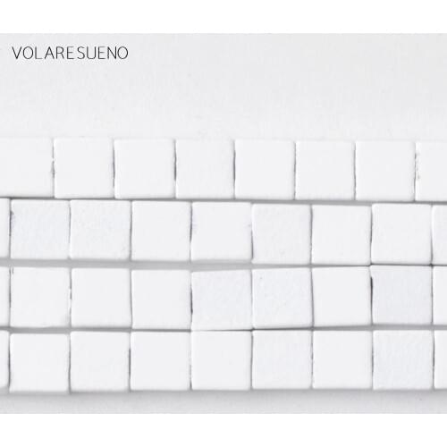 Natural Stone White Hematite Stone Rubber Square Matte Beads Space Loose Beads For Jewelry Making 4*4mm Diy Bracelet Necklace15"