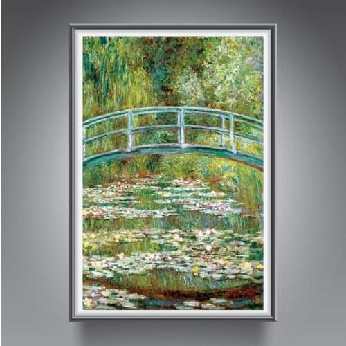 Canvas Paintings Claude Monet Painting Water Lilies Wall Art Printed Home Decor Reproduction Posters and Prints Cuadros