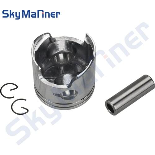 Piston Kit For Tohatsu Nissan Outboard 9.8HP 8HP 50MM 2T 3B2-00001 Piston Kit - STD Outboard Engine MERCURY 6HP 3B2-00001-0