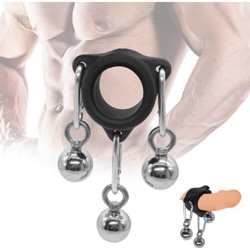 Male Glans 28mm/32mm Penis Exercise Cock Ring Lasting Enhance Harden Sex Toys For Men Penis Dick Ring Heavy Weight Training Ball