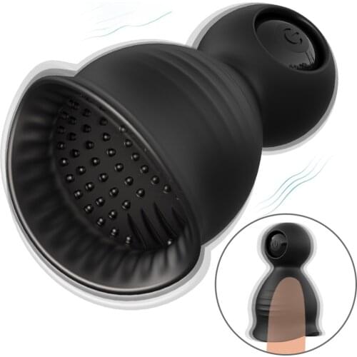 Penis Delay Trainer Glans Vibrators Male Masturbation Adult Sex Toys For Men Trainer Oral Climax Sex Glans Stimulate Massager