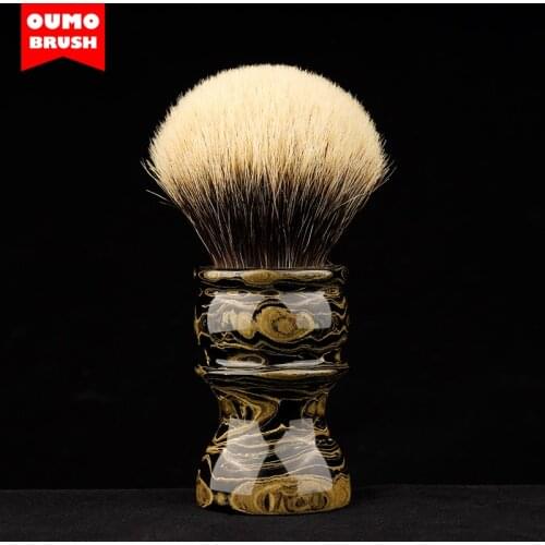 OUMO BRUSH - Carrys collection ‘Pandora Ebonite Sandstorm’ Shaving brush DHL free