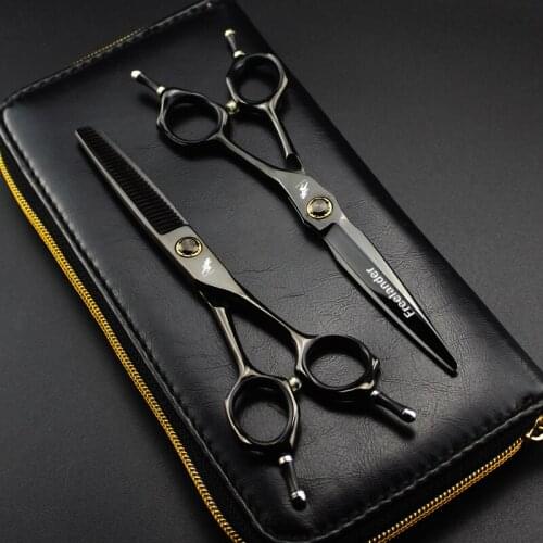 6 Inch Green Hand-Hair Scissors Japanese Hairdressing Scissors and Hair Barber Barber Hair Scissors Set Hair Cutting Scissors