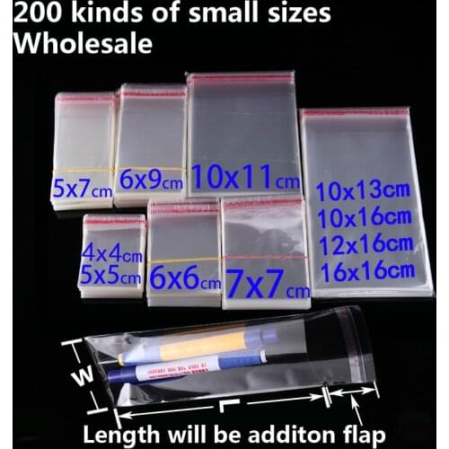 Transparent Self Adhesive Cellophane Bag Kids Diy Party Bags for Candy Cookie Packaging Gift Packing Resealable Poly Plastic Bag