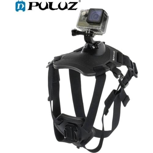 PULUZ Hound Dog Fetch Harness Adjustable Chest Strap Mount for GoPro HERO 9 8 7 6 5 SJCAM SJ8 SJ9 DJI OSMO Action Cameras Mount