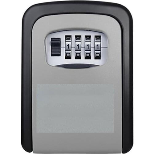 Key Safe Box Outdoor Digit Wall Mount Combination Password Lock Aluminum Key Storage Box Security Safes