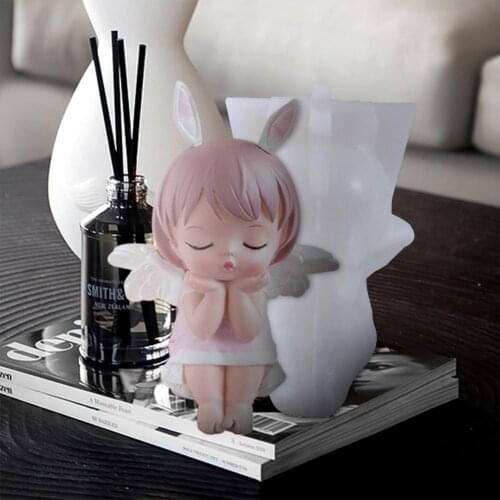 Angel Anne Princess Silicone Moulds DIY Handmade Resin Crafts Mold With Wings For Home Decoration Resin Ornaments Craft Gifts