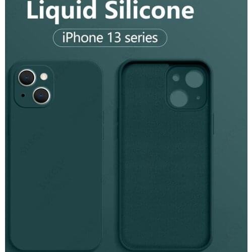 Silicone Solid Color Case for iPhone 12 SE 2 2020 XS 11 Pro MAX XR X XS Max Candy Phone Cases for iPhone 7 6S 8 Plus Soft Cover